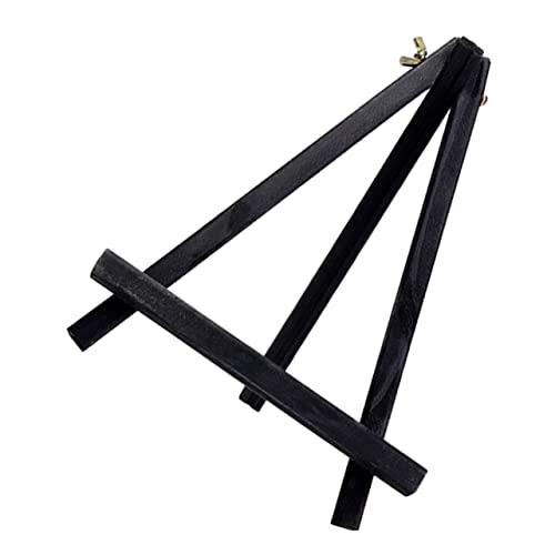 Housoutil Mini-Staffelei Miniatur Staffeleien zum Malen für Erwachsene Staffelei-Kunst maltafel für staffelei kleine Staffeleien aus Holz Leinwandhalterständer hölzern Black von Housoutil