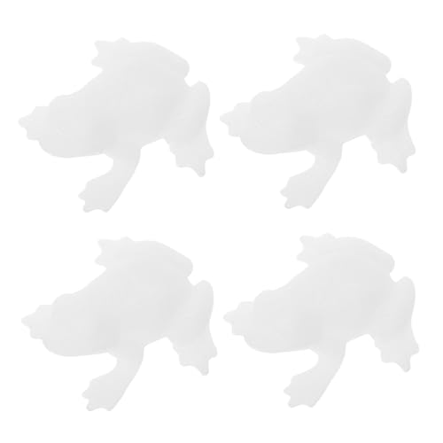 Housoutil Miniatur-Tierfiguren Frosch-Cupcake-Topper Harzfrösche Weiß von Housoutil