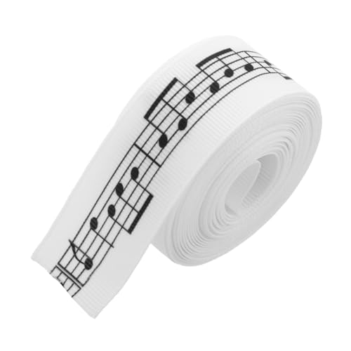 Housoutil Musiknoten Geschenkband Strapazierfähiges Satinband für Geburtstags und Weihnachtsgeschenke Elegantes Design für Festliche Anlässe Verschiedene von Housoutil