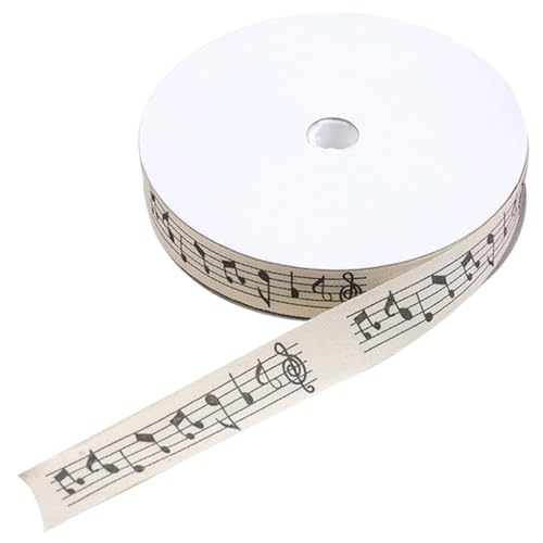Housoutil Musiknoten Geschenkband Yards DIY Bastelband Bunten Farben Langlebig Und Bruchfest Für Verpackungen Und Dekorationen von Housoutil