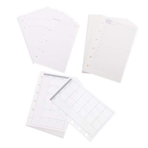 Housoutil Nachfüllpapier Lose Tages Wochen Monatsplaner Einlagen Ringbuch Nachfüllung für Taschenplaner Journal Organizer Housoutil Nachfüllpapier Lose Tages Wochen Monatsplaner Einlagen Ringbuch Nachfüllung für Taschenplaner Journal Organizer von Housoutil