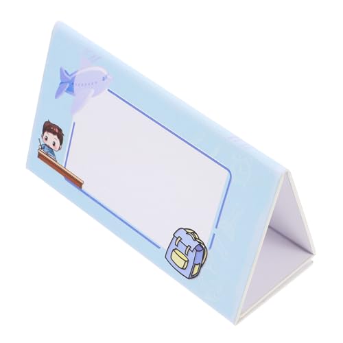 Housoutil Namenstabelle mit Gastname Zelte wiederverwendbare Namensschilder Namenskarten schmucklos Klappkarten Ortsnamenkarten leere Sitzplatzkarten Sitzkarten Tischkarten Magnet Himmelblau von Housoutil