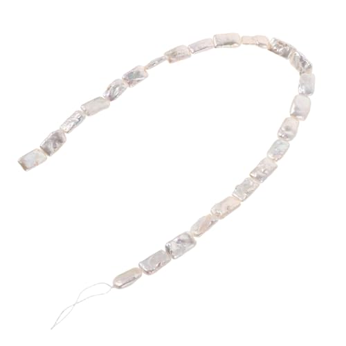 Housoutil Natürliche Unregelmäßige Barock süßwasserperlen Faden Weiße Lose Perlen für Halsketten Ohrringe Armbänder Schmuckherstellung DIY Basteln Housoutil Natürliche Unregelmäßige Barock süßwasserperlen Faden Weiße Lose Perlen für Halsketten Ohrringe Armbänder Schmuckherstellung DIY Basteln von Housoutil