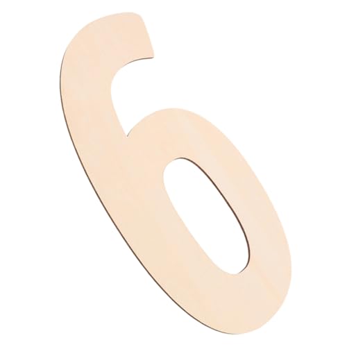 Housoutil Nummernschild Zeichen Zeichnen Bewaldeter Span Graffiti-zubehör Partyzubehör Diy Malspielzeug Graffiti-chips Holz Beige von Housoutil