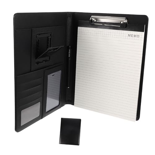 Housoutil Ordner-Reißverschlusstasche besprechungsmappe kreditkartenhalter unterlagen organizer zip binder Dokumentenmappen Geschäft Tafel im Format A4 Aufbewahrungstasche fürs Büro Pu Black Housoutil Ordner-Reißverschlusstasche besprechungsmappe kreditkartenhalter unterlagen organizer zip binder Dokumentenmappen Geschäft Tafel im Format A4 Aufbewahrungstasche fürs Büro Pu Black von Housoutil