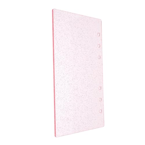 Housoutil Ordnerhülle Einband Für 6-ring-ordner Transparentes Notizbuch -cover Notebook -shell Einband Für Loseblatt-notizbücher Zeitschrifteneinband Mit Losen Blättern Rosa Acryl von Housoutil