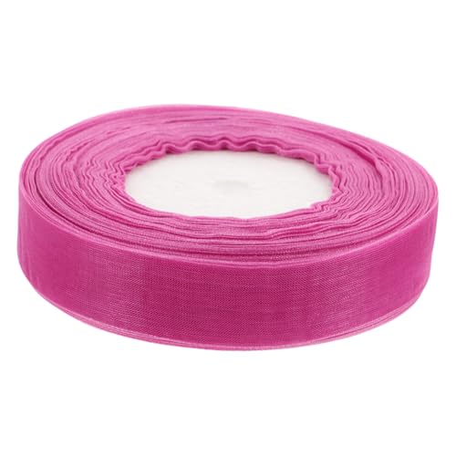 Housoutil Organzaband Lila Hochwertiges Chiffonband für Geschenkverpackung Hochzeiten und Bastelarbeiten für Dekorationen und Projekte von Housoutil