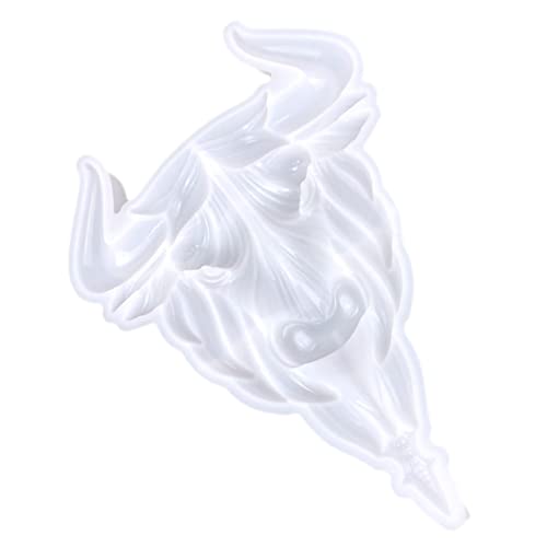 Housoutil Ox Head Wanddekoration Silikonform DIY Gießform für Oxkopf Wandkunst Flexibles Silikon für Handarbeiten und Bastelprojekte von Housoutil