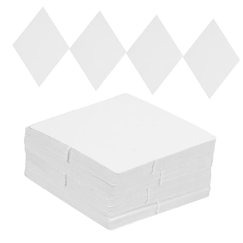 Housoutil Patchwork-Papiervorlage Hexagon Quilt-Schneidevorlagen Quilt-Vorlagen Blume Diamant für Patchwork Vorlagen Quilten Vorlagen Sechseckige Quiltpapiere Papierschablonen nähen Weiß von Housoutil