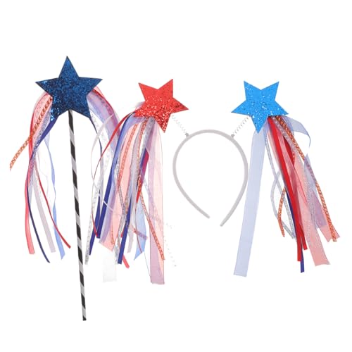 Housoutil Patriotischer Haarreif mit Fünfzackigem Stern Leichtes Stabiles Material Komfortabel für Independence Day Kostüm Party Accessoire für Damen für Festtags und Cosplay Verwendung Housoutil Patriotischer Haarreif mit Fünfzackigem Stern Leichtes Stabiles Material Komfortabel für Independence Day Kostüm Party Accessoire für Damen für Festtags und Cosplay Verwendung von Housoutil