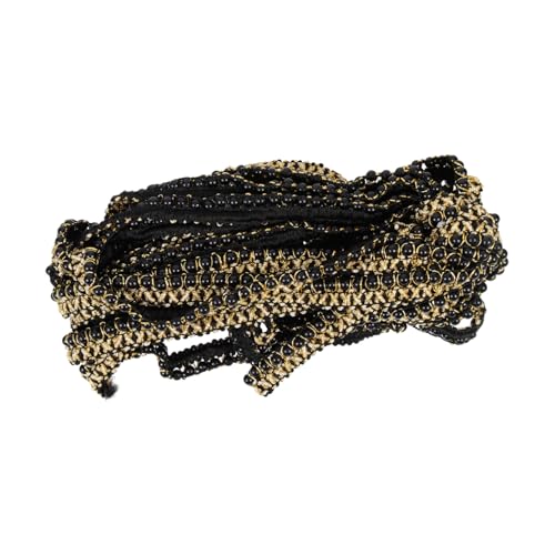 Housoutil Perlengewebe Perlenapplikation Vorabend Herstellung Geformt Bestickt Kleidung Wellenbandbesatz Perlen Zur Dekoration Perlen Zum Basteln Trimmen Black Polyester Housoutil Perlengewebe Perlenapplikation Vorabend Herstellung Geformt Bestickt Kleidung Wellenbandbesatz Perlen Zur Dekoration Perlen Zum Basteln Trimmen Black Polyester von Housoutil