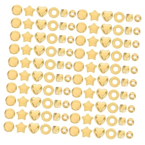 Housoutil Goldene Runde Kunststoff-abstandsperlen Goldene Perlenabstandshalter Glatte Runde Zubehör Für Armbänder Perlenkappen Für Schmuck Diy-armbänder Halsketten Bastelzubehör Housoutil Goldene Runde Kunststoff-abstandsperlen Goldene Perlenabstandshalter Glatte Runde Zubehör Für Armbänder Perlenkappen Für Schmuck Diy-armbänder Halsketten Bastelzubehör von Housoutil