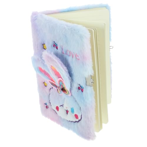 Housoutil Plüsch Tagebuch mit Süßem Hasen Muster Lockable Notizbuch für Schreibwaren Weiches Cover Perfektes Accessoire für Kreative Notizen und Erinnerungen Housoutil Plüsch Tagebuch mit Süßem Hasen Muster Lockable Notizbuch für Schreibwaren Weiches Cover Perfektes Accessoire für Kreative Notizen und Erinnerungen von Housoutil
