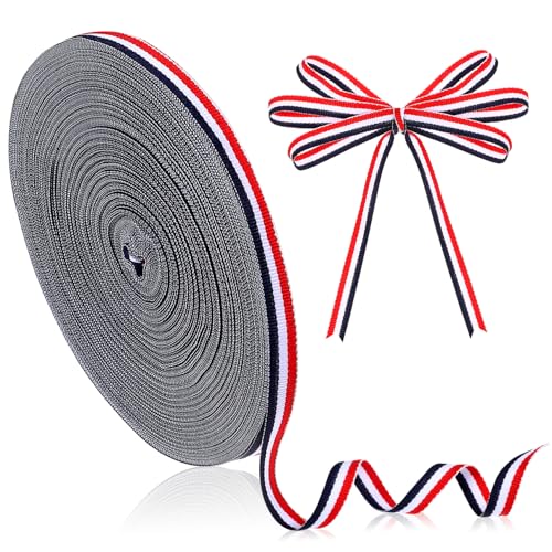 Housoutil Polyester Streifenband Rot Weiß und Marineblau Dekoband für Hochzeitsverpackungen Bastelprojekte und Geschenkverpackungen Housoutil Polyester Streifenband Rot Weiß und Marineblau Dekoband für Hochzeitsverpackungen Bastelprojekte und Geschenkverpackungen von Housoutil