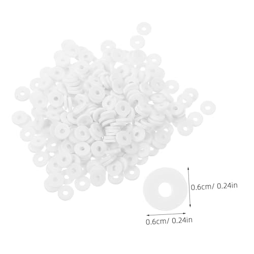 Housoutil Polymer Clay Spacer Beads Weiß ca Runde Flache DIY Schmuckperlen Leicht Für Armbänder Halsketten Ohrringe Kreative Schmuckherstellung Zubehör Housoutil Polymer Clay Spacer Beads Weiß ca Runde Flache DIY Schmuckperlen Leicht Für Armbänder Halsketten Ohrringe Kreative Schmuckherstellung Zubehör von Housoutil