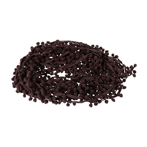 Housoutil Pompom Spitze Quaste Spitze Zum Nähen Vorhangbesätze Rüschen Gerüscht Abschlussfeier Fransen Spitzenstreifen DIY Pompons Für Strickmützen Verzierungen Fransenstoff von Housoutil