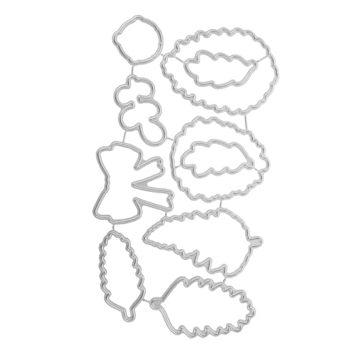 Housoutil Prägeschneideform ausstechplatte cutter messser craft papierbasteln decor Stanzformen für die Kartenherstellung Prägung Stanzformen für zu Hause Album-Stanzformen Kohlenstoffstahl von Housoutil