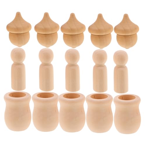 Housoutil Puppendekoration Heimdekoration Unbemalte Bastelpuppen Puppenherstellungsbedarf Herbst Bastelornamente Erntedank Bastelbedarf Leere Familienfiguren Bauernhaus Housoutil Puppendekoration Heimdekoration Unbemalte Bastelpuppen Puppenherstellungsbedarf Herbst Bastelornamente Erntedank Bastelbedarf Leere Familienfiguren Bauernhaus von Housoutil