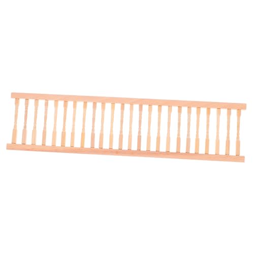 Housoutil Puppenhaus Dekorationszubehör Mini Puppenhaus Handlauf Winziger Puppenhaus Zaun Puppenhaus Handlauf Zubehör Puppenhaus Mini Handlauf Mini Zaun Für Miniaturhaus Birke Beige von Housoutil