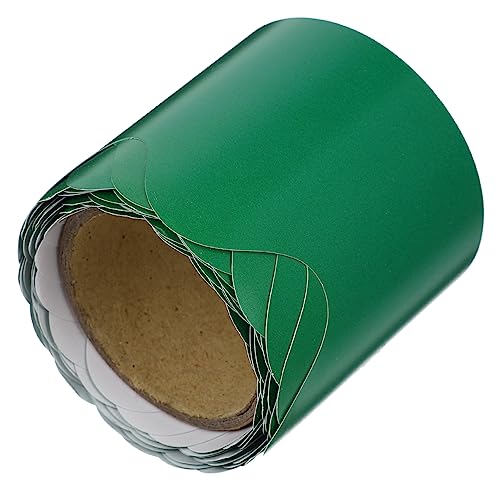 Housoutil Randdekorpapier Pinnwandränder in Pastelltönen Pinnwand Dekorationen Tafelrandbesatz bürodeko büro dekoration zubehör Bulletin-Umrandung Whiteboard-Verkleidung Papierstau Green von Housoutil