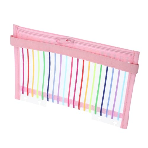 Housoutil Reißverschlusstasche Notizbuch Binder Austauschbare Notebooktasche Klein Wiederverwendbare Notebooktasche Ordnertaschen Ordner Für Die Schule Notebook-cover-tasche Plastik Rosa Housoutil Reißverschlusstasche Notizbuch Binder Austauschbare Notebooktasche Klein Wiederverwendbare Notebooktasche Ordnertaschen Ordner Für Die Schule Notebook-cover-tasche Plastik Rosa von Housoutil