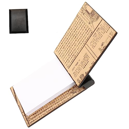 Housoutil Retro Notizbuch aus Holz Vintage Schreibbuch für Büro Schule und Reisen Kreatives Notizbuch mit Feiner Verarbeitung Leicht und für Studenten und Büroangestellte Charmantes Design von Housoutil