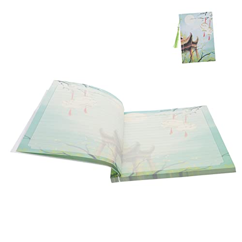 Housoutil Retro Wasserfarben Notizbuch Chinesisches Design Skizzenbuch Tagebuch Planer für Schule Büro Reisen Handgefertigt Langlebig für Notizen und Scrapbooking von Housoutil
