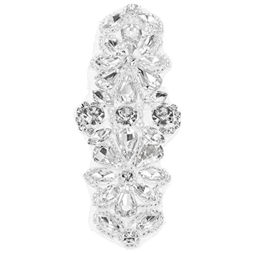 Housoutil Rhinestone Applikation Hochzeitsgürtel Strass Applikation Für Brautkleider DIY Nähprojekte Langlebig Für Hochzeitsdekoration Und Besondere Anlässe von Housoutil