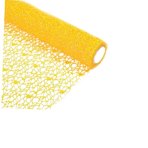Housoutil Rollen Jacquard Mesh Hanging Decoration Blume Textur Netzstoff Quiltvorräte bestickt zum Aufhängen für Gazenetzanhänger selber machen Yellow Housoutil Rollen Jacquard Mesh Hanging Decoration Blume Textur Netzstoff Quiltvorräte bestickt zum Aufhängen für Gazenetzanhänger selber machen Yellow von Housoutil