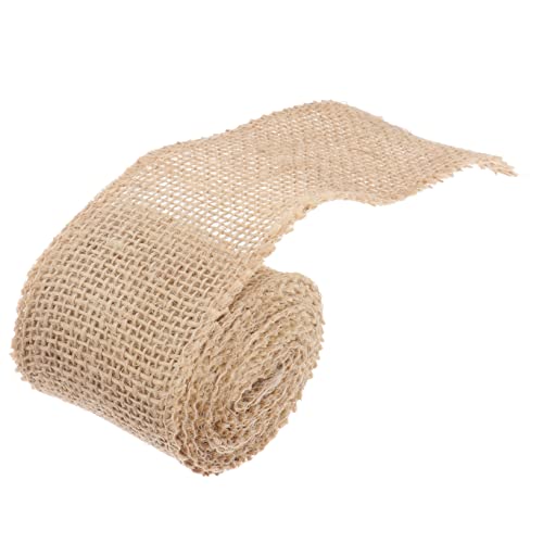 Housoutil Rollen Weihnachten Dekorierte Sackleinenrollen Stoff Klobig Schleife Jute Sackleinen Banner Bänder Zum Basteln Hochzeit Breites Weihnachtsband Juteband Aus Sackleinen Dekorationen von Housoutil