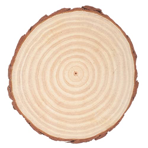 Housoutil Runde Holzscheibe Unbearbeitete Baumscheibe für DIY Bastelprojekte Leichte Holzplatte mit Glatter Oberfläche als Zentrales Dekoelement und Maluntergrund Housoutil Runde Holzscheibe Unbearbeitete Baumscheibe für DIY Bastelprojekte Leichte Holzplatte mit Glatter Oberfläche als Zentrales Dekoelement und Maluntergrund von Housoutil
