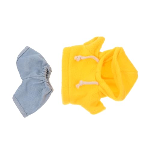 Housoutil Satz Puppenkleidungsset Stofftiermode Plüschpuppenkleidung Plüschtier Verkleiden Puppenkleidung Outfits Plüschtierkleidung Kleidung Für Plüschpuppen Puppen-Hoodie Kurzer Plüsch von Housoutil