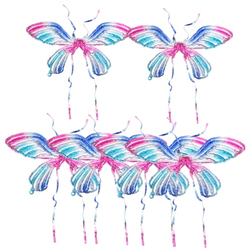 Housoutil Schillernde Schmetterlingsflügel Folienballons Leichte Aluminium Deko für Cosplay Geburtstags und Themenpartys Handliche Indoor Outdoor Geeignet mit Mini Luftpumpe Housoutil Schillernde Schmetterlingsflügel Folienballons Leichte Aluminium Deko für Cosplay Geburtstags und Themenpartys Handliche Indoor Outdoor Geeignet mit Mini Luftpumpe von Housoutil