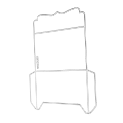 Housoutil Schimmel schneiden scrapbooking zubehör briefumschlag Umschlag Schneidemesser Dekorative Stanzformen Vorlage Papier Schneidwerkzeug Prägemappen Kohlenstoffstahl Silver von Housoutil