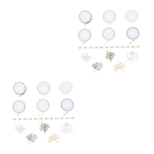Housoutil Schmuckherstellung Zubehör Set Teiliges Kit mit Ketten Offenen Sprüngen und Lobster Claw Verschlüssen für Diy Schmuck Robustes Eisenmaterial für und Armbänder von Housoutil