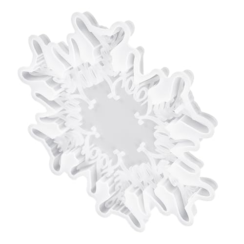Housoutil Schneeflocken Untersetzerform Silikonform für Diy Kristall Epoxidharz Weihnachtsdekoration für Untersetzergestaltung von Housoutil