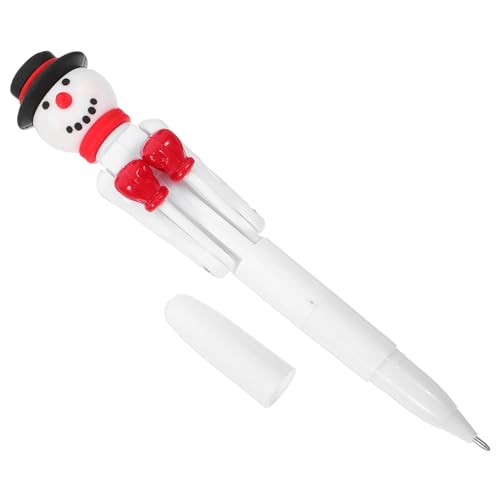 Housoutil Schneemann Kugelschreiber mit Boxhandschuh Design Kreativer Tintenstift für Weihnachten Glattes Schreiben für Schule Büro und Party oder Dekoartikel von Housoutil