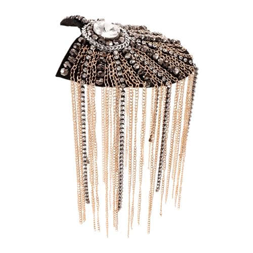 Housoutil Schulterklappen mit Quaste epauletten schulterschmuck Schulter Anstecker Schulter Verzierung Kostüm Schulter Strassaufkleber Kette applizierte Schulterklappen Kostümzubehör Metall Housoutil Schulterklappen mit Quaste epauletten schulterschmuck Schulter Anstecker Schulter Verzierung Kostüm Schulter Strassaufkleber Kette applizierte Schulterklappen Kostümzubehör Metall von Housoutil