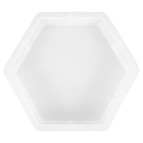 Housoutil Sechseckige Form Kerzenform Herstellung Hexagon Coaster Form Rose Fondant sechseckige Harzformen Silikonformen für Epoxidharz Silikonform zum Gießen Kieselgel Weiß von Housoutil