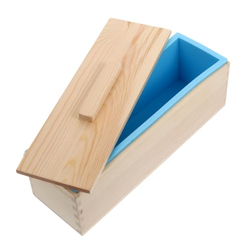 Housoutil Seifenform mit Holzbox Multifunktionale Seifenmold für Diy Seifenherstellung Wiederverwendbar Einfach zu Reinigen für Handwerksliebhaber Abdeckung von Housoutil