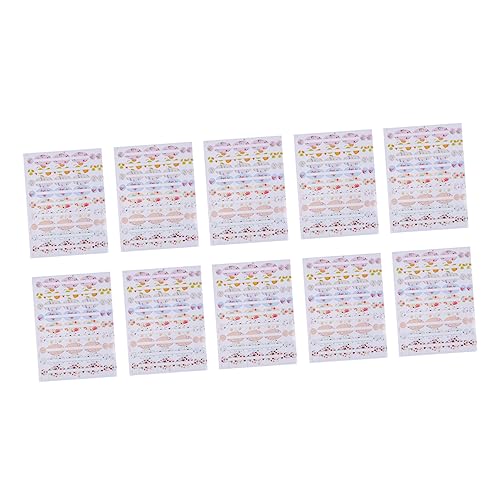 Housoutil Selbstklebende Etiketten für ätherische Öle, wetterfeste Aufkleber für Gläser, Behälter, Kosmetik, Schreibfläche für einfache Organisation und Identifizierung, 10 Stück von Housoutil