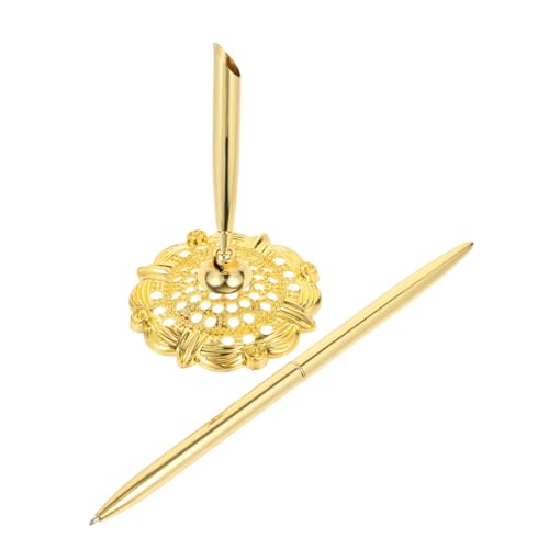 Housoutil Signaturstift kugelschreiber Desktop-Stift Hotelschreibstift multifunktionaler Schreibstift Counter-Business-Stift Geschäftszubehör Business-Signatur-Stift Rostfreier Stahl Golden Housoutil Signaturstift kugelschreiber Desktop-Stift Hotelschreibstift multifunktionaler Schreibstift Counter-Business-Stift Geschäftszubehör Business-Signatur-Stift Rostfreier Stahl Golden von Housoutil