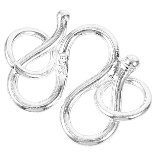 Housoutil Silber Karabiner Schmuckverschluss Für Armbänder Und Halsketten Vielseitiger Verbinder Für Schmuckverschlüsse Silberner Verschluss Für DIY Schmuckherstellung von Housoutil