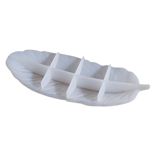 Housoutil Silikonform Blattform Resin Tablettform für Epoxidharz Gießen Leicht zu Entformen Robustes Material Glatte Spiegeloberfläche Vielseitig für DIY Schmuck Dekoteller von Housoutil