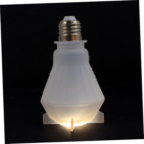Housoutil Silikonform Lichtbulb Gießform für DIY Epoxidharz Kristallgießen Praktische Gießform für Kreative Bastelprojekte von Housoutil