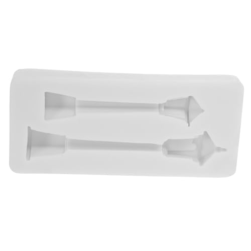 Housoutil Silikonform Miniatur -straßenlampe Weihnachten Weihnachtsfondantform Klein Epoxidharz Silikonformen Für Handwerk Mini-street-post-lights-modell Zuglampe Harzform Weiß Kieselgel von Housoutil