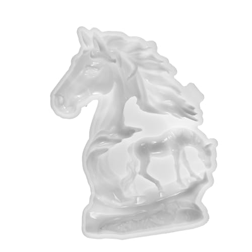 Housoutil Silikonform Pferdeskulptur Flexibel Rutschfest Gießform für DIY Kunsthandwerk Resin Harz Basteln Tischdekoration Moderne Pferdefigur Weiß Housoutil Silikonform Pferdeskulptur Flexibel Rutschfest Gießform für DIY Kunsthandwerk Resin Harz Basteln Tischdekoration Moderne Pferdefigur Weiß von Housoutil