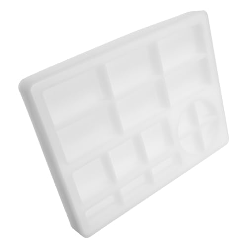 Housoutil Silikonform Rechteckiges Tablett Gießform Flexible Resin Aufbewahrungsform DIY Schmuck Tray Mold Praktisch Waschbar Langlebig für Handgemachte Epoxidharz Kunst von Housoutil