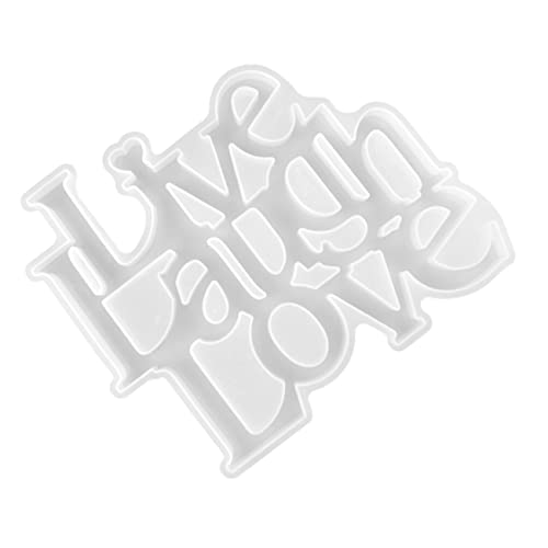 Housoutil Silikonform für Diy Love Buchstaben Wiederverwendbare Gießform für Kreative Ornamente Werkzeuge für Handarbeiten und Epoxidharz Projekte von Housoutil