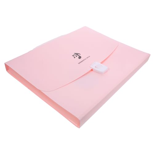 Housoutil Simple Pp13 Tragbare Akkordeontasche Mehrschichtige Dokumententasche A4 Ordner Studentenhandtasche Aufbewahrungsdokumententasche Pink Aktenordner Akkordeon Aktenorganisatoren von Housoutil